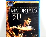 Immortals (3-Disc 3D &amp; 2D Blu-ray,, 2012,  Widescreen) Like New !   Henr... - $11.28