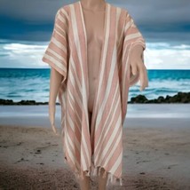Rays For Days Cover Up OS NEW Beach Cotton Summer Vacation Cruise Wear Fringe - $34.64