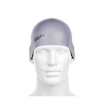 Speedo Adult Plain Moulded Silicone Swim Cap - Chrome, One Size  - $28.00