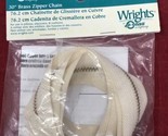 NEW WRIGHT’S 30&quot; Inch 76.2 cm Brass Zipper Chain NIP - $11.83