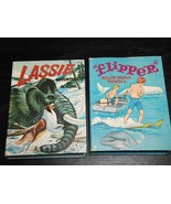 TWO BIG LITTLE BOOKS Lassie Adventures In Alaska FLIPPER KILLER WHALE TR... - £8.84 GBP