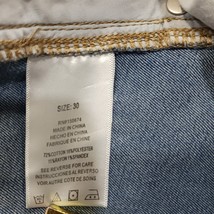 Wash Lab WL2374S Women's Wix Blue Cotton Blend Denim Skirt Size 30 image 4