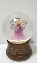When Someone You Love Becomes A Memory Musical Snowglobe Angel sympathy urn - £14.91 GBP