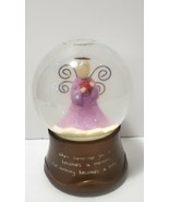 When Someone You Love Becomes A Memory Musical Snowglobe Angel sympathy urn - £14.26 GBP