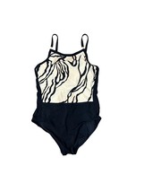 Amoressa Womens Size 12 Bathing Suit Swimsuit One Piece Black Cream Zebr... - £38.26 GBP