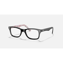 Ray Ban Youth 5228 Eyeglasses Frames Optics Polished Black 50-17-140 Full Rim - $32.67