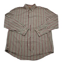 Timberland Shirt Mens Xl BUTTON-UP Multi Striped Long Sleeve 100% Cotton - $19.68