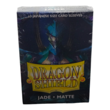 Dragon Shield Japanese Matte Card Sleeves Jade 60 Count - Small Size Protection - £9.64 GBP