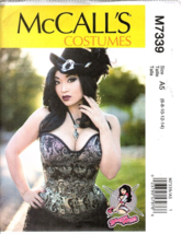 McCalls Costume M7339 Misses 6 to 14 Yaya Han Corset Sewing Pattern New - £13.37 GBP