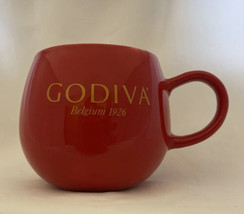 Godiva Belgium 1926 New Bone China Coffee Mug Red Cup Modern Gourmet Foods 16 oz - £15.81 GBP