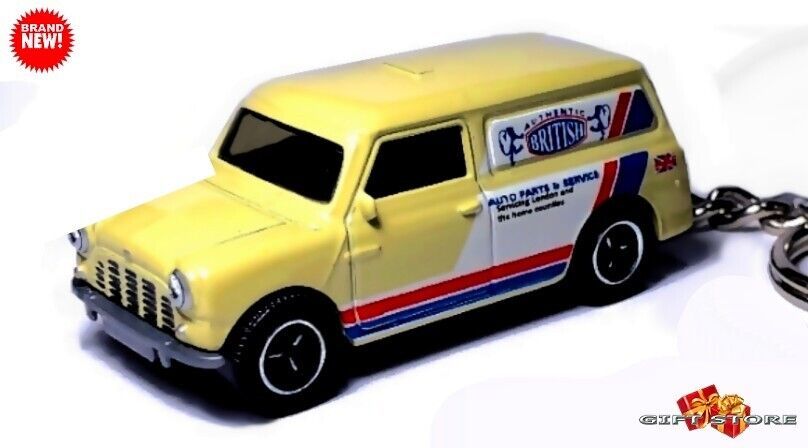 KEYCHAIN BLUE AUSTIN MORRIS MINI COOPER BMC VAN CUSTOM Ltd Ed GREAT GIFT - $32.98
