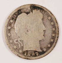 1897-S 25C Barber Quarter in About Good Condition, Obverse is Good, Rev ... - $1,459.16 MXN