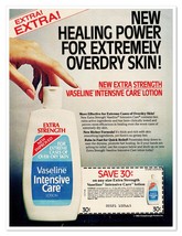 Vaseline Intensive Care Lotion &amp; Store Coupon Vintage 1982 Print Magazin... - £7.61 GBP