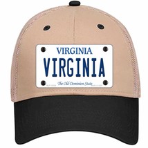 Virginia Old Dominion Novelty Khaki Mesh License Plate Hat - £22.37 GBP