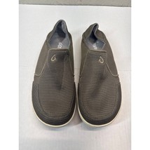 Olukai Men&#39;s Nohea Mesh Slip On Drop-in Heel Comfort Olive Green Loafers... - $745.43 MXN