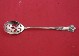 Morning Glory By Alvin Sterling Silver Olive Spoon wide bowl pierced Orig 6 1/8&quot; - $127.71