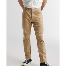 Quince Mens Comfort Stretch Traveler 5-Pocket Pant Khaki Beige 34x32 - $33.68