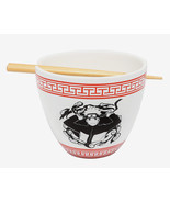 Naruto Shippuden Naruto Black And White Portrait Ramen Bowl with Chopsticks - $596.97 MXN