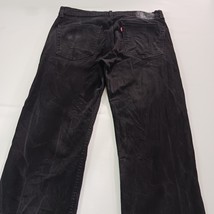 Levi's 505 Straight Regular Fit Men's Black Cotton Blend Jeans Size 36×30 image 15