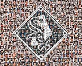 Chicago White Sox Player Mosaic Print Art Designed Using The Greatest Wh... - $44.00+