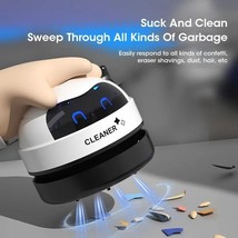 Handheld Mini Vacuum Cleaner USB Rechargeable Cordless Desktop Dust Crum... - $462.58 MXN