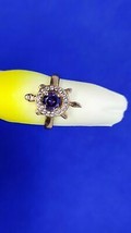Animal Lover Tortoise Ring 1,50 ct runder Saphir &amp; Diamant 14k Weißgold über - £111.35 GBP