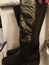 Sociology Women&#39;s Fling Boots Size 7.5 Medium Black - £30.92 GBP