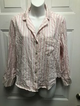 Victoria Secret Blousie Night Shirt, Pink Stripe, Small - £7.75 GBP