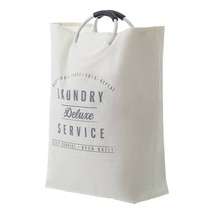 Better Homes and Gardens Laundry Canvas Tote Natural Gray Aluminum Handl... - $29.97