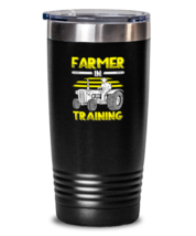 20 oz Tumbler Stainless Steel Funny Farmer In Training Tractor  - £23.99 GBP
