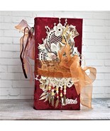 Blessed junk journal handmade Fall boho junk book for sale complete thick - $500.00