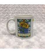 Avon Sunflowers Friendship Mother's Day Vintage Collectible Mug Cup w Quote - $11.29