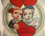 Vintage 1950s Valentines Card I Love You Dear Valentines Box2 - $8.90