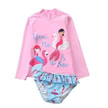 NEW Mermaid Girls Rashguard Bikini Swimsuit Set Size 8 - $246.80 MXN