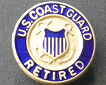 USCG Coast Guard Retired Small Lapel or Tie Pin 5/8 inch - $5.74