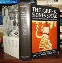 Paul Mackendrick The Greek Stones Speak The Story Of Archaeology In Greek Lands - £36.14 GBP