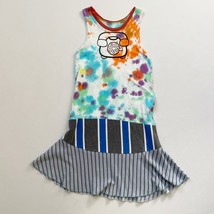 CourtneyCourtney Girls Tie Dye Dress 8/10 Sleeveless Twirl Twirly Skirt Handmade - £22.27 GBP