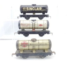 3 Marx Trains 553 Tank Cars Santa Fe, Union Tank Car And Sinclair O Gauge - £39.51 GBP