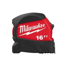 Milwaukee 48-22-0416 16&#39; Compact Wide Blade Tape Measure - £31.05 GBP