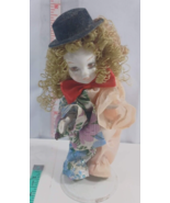 Ceramic/Porcelain Clown Doll - 8 inches tall very cute dusty - £7.79 GBP