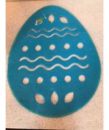Blue Easter Egg shaped felt placemats or Decorations - $20.00 CAD
