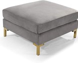 Girardi Modular Chaise Ottoman Coffee Table Cushion Velvet Upholstered S... - $273.99