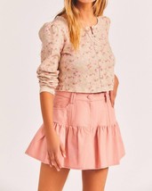 Loveshackfancy dock mini skirt in Tuscany Pink - size 2 - £88.80 GBP