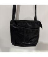 Fossil Black Leather Crossbody Purse - $27.72