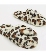 ASOS ~ Open Toe ~ Crossover ~ Slippers ~ Size Large ~ Leopard ~ Faux Fur - $450.11 MXN