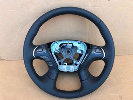 OEM 2015-2017 Nissan Pathfinder Black Leather Steering Wheel 484303KF4A - £154.31 GBP