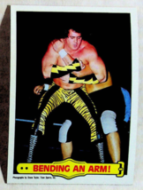 1985 Topps WWF Bending An Arm! Wrestling Card #41 - Near Mint - £2.60 GBP