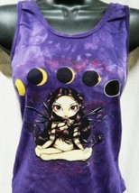 Eclipse Fairy Hand Dyed Purple Tank Top Juniors Style Women&#39;s Shirt NEW ... - £13.29 GBP