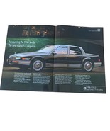 1986 Cadillac Seville: New Essence of Elegance 2 Page Vintage Print Ad - $13.09