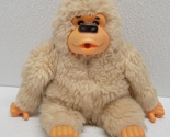 Vintage Thumb Sucking Gorilla Plush Tan Ivory Monkey Ape Plastic Hands F... - $16.03